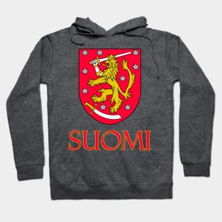 Finland (in Finnish) - Finnish Coat of Arms Design Hoodie